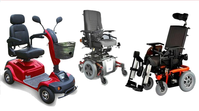 Инвалидные коляски с электроприводом и акб
