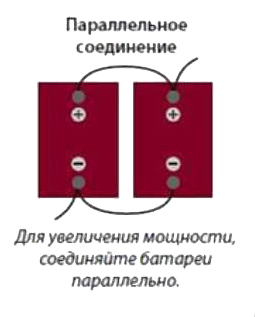 Параллельное соединение аккумуляторов